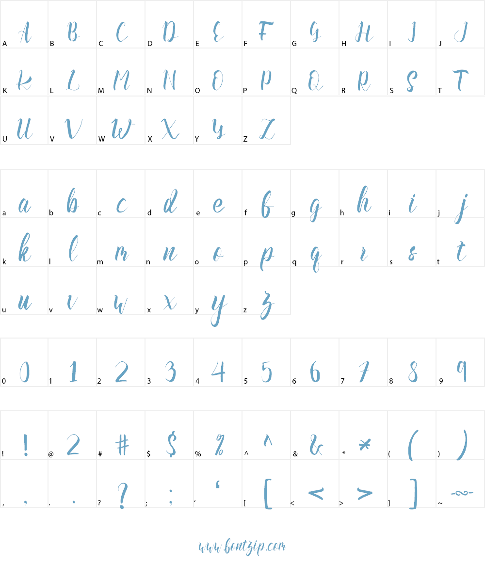 Slash Font Character